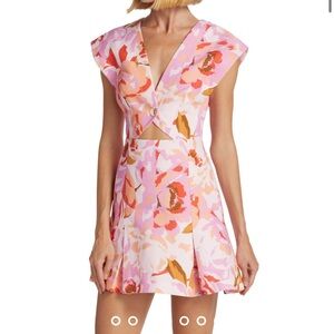 Acler Cut-Out Floral Quincy Minidress